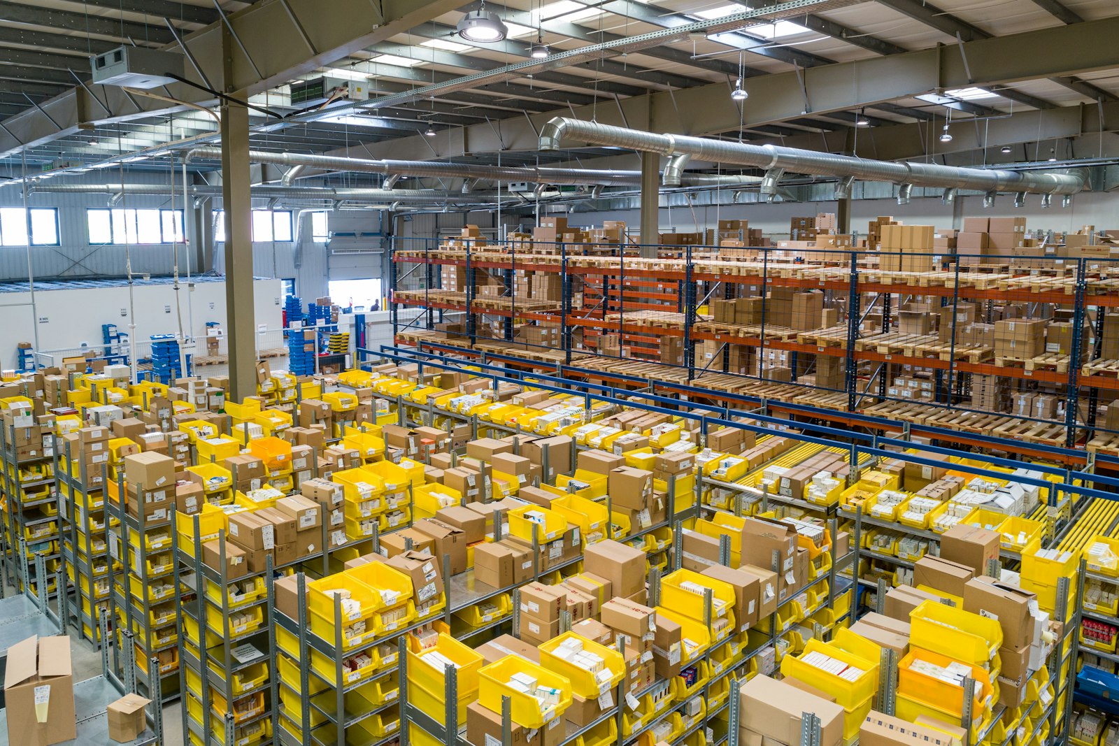 Large warehouse and logistics floor of the kind UAE employers staff through India-based gulf staffing